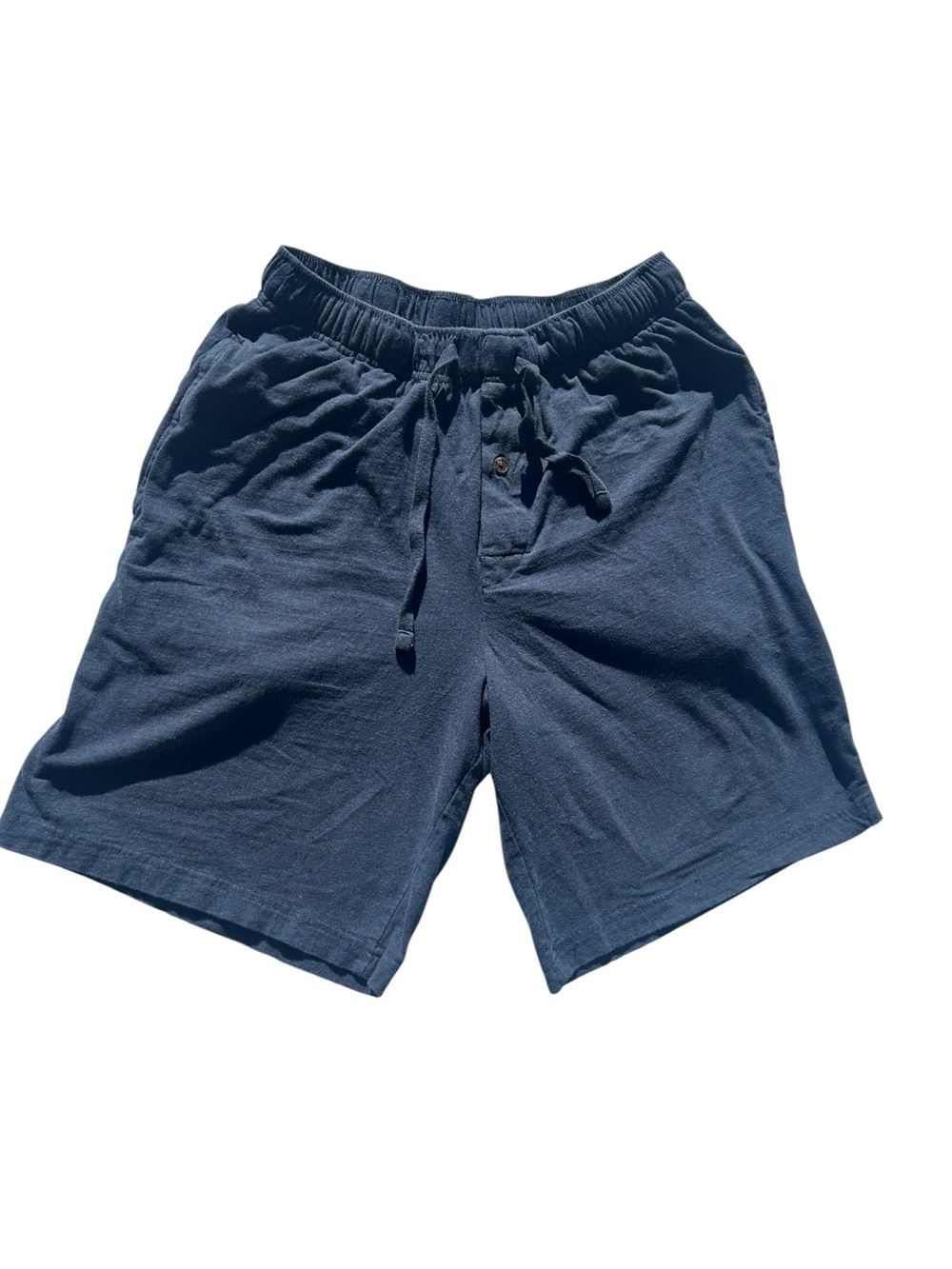 Stafford Navy Blue Sleep Shorts Size S – Soft Loungewear Casual Shorts